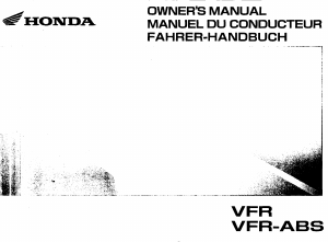 Handleiding Honda VFR800 (2003) Motor