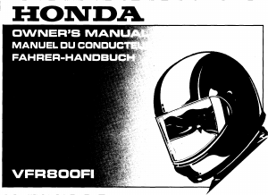 Handleiding Honda VFR800FI (2000) Motor