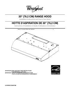 Handleiding Amana GXU7130DXS Afzuigkap