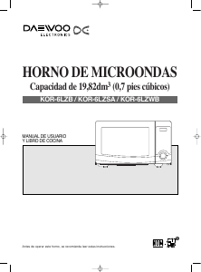 Manual de uso Daewoo KOR-6LZWB Microondas