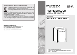 Manual de uso Daewoo FR-102MG Refrigerador