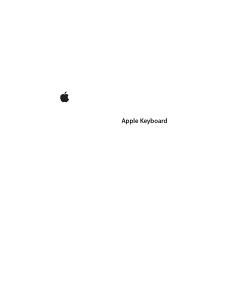 Käyttöohje Apple Wired (2007) Näppäimistö