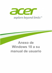 Manual de uso Acer Iconia Tab 8 W1-811 Tablet