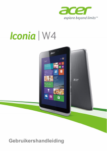 Handleiding Acer Iconia W4-821P Tablet