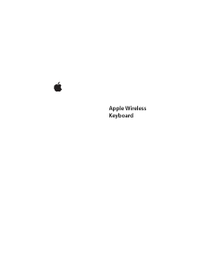 Manual Apple Wireless (2009) Teclado