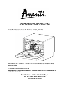Bruksanvisning Avanti DW6PS Diskmaskin
