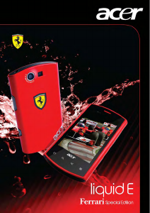 Manual Acer Liquid E - Ferrari Special Edition Mobile Phone