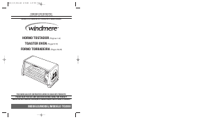 Manual de uso Windmere TO2000 Horno