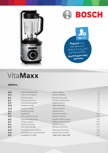 Посібник Bosch MMBV621M VitaMaxx Блендер