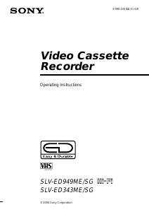 Handleiding Sony SLV-ED343SG Videorecorder