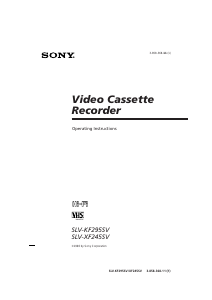 Manual Sony SLV-KF295SV Video recorder