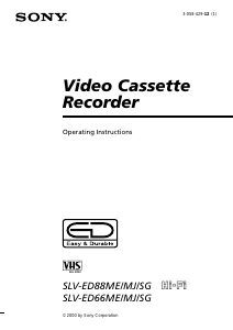 Handleiding Sony SLV-ED88ME Videorecorder