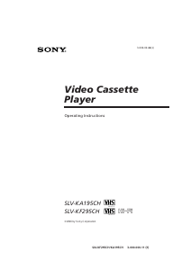 Handleiding Sony SLV-KA195ME Videorecorder