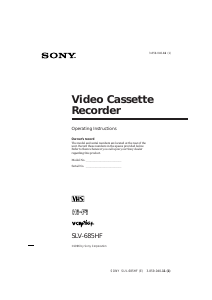 Handleiding Sony SLV-685HF Videorecorder