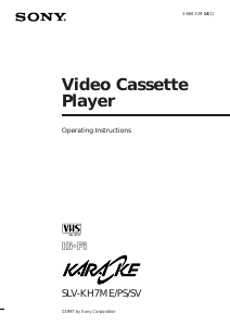 Handleiding Sony SLV-KH7ME Videorecorder