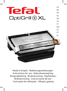 Handleiding Tefal GC722D16 OptiGrill + XL Contactgrill