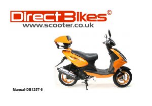 Bruksanvisning DirectBikes DB125T-6 Skoter