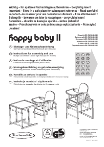 Instrukcja Storchenmühle Happy Baby II Krzesełko do karmienia