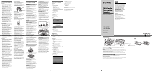 Bedienungsanleitung Sony CFD-G500 Stereoanlage