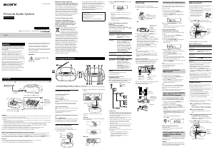 Bruksanvisning Sony CFD-S70 Stereoanläggning