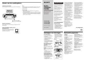 Bruksanvisning Sony CFS-W338L Stereoanläggning