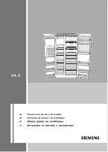 Manual Siemens KA63DA71 Frigorífico combinado