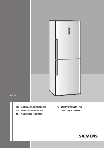 Kullanım kılavuzu Siemens KG56NAI22N Donduruculu buzdolabı