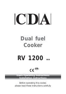 Handleiding CDA RV1200 Fornuis