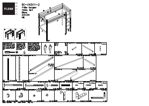 Mode d’emploi Flexa 80-06501-2 Structure lit mezzanine