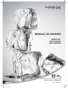 Manual de uso Daewoo FRS-T30H3TS Frigorífico combinado