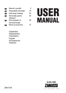Manual Zanussi ZBA3154A Frigider