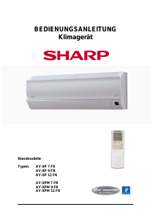 Bedienungsanleitung Sharp AY-XP 9 FR Klimagerät