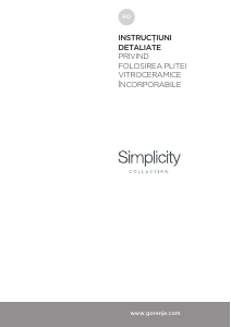Manual Gorenje ECT643SYB Plită