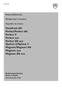 Mode d’emploi V-ZUG Variofresh 60i Réfrigérateur