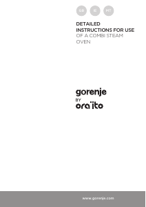 Bruksanvisning Gorenje BCS547ORAB Ugn