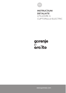 Manual Gorenje BO717ORAB Cuptor