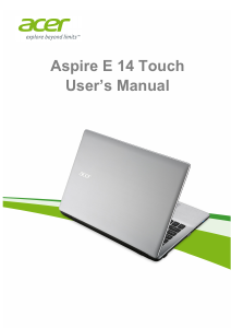 Handleiding Acer Aspire E5-471P Laptop