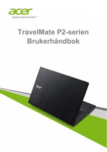 Bruksanvisning Acer TravelMate P278-MG Laptop