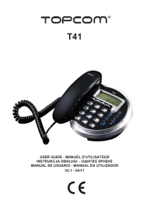 Mode d’emploi Topcom TE-6602 Téléphone