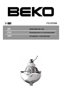 Посібник BEKO FS 225300 Морозильна камера