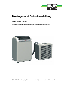 Bedienungsanleitung Remko RKL 491 DC Klimagerät
