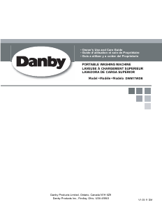 Mode d’emploi Danby DWM17WDB Lave-linge