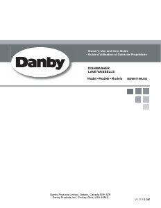 Manual Danby DDW611WLED Dishwasher