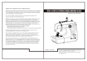Manual Michley SS 602 Sewing Machine