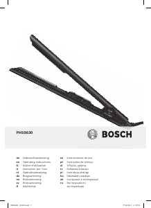 Használati útmutató Bosch PHS9630 Hajkiegyenesítő