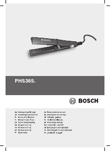 Handleiding Bosch PHS3651 Stijltang