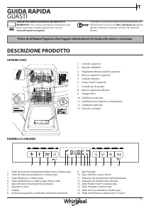 Manuale Whirlpool WSFO 3T223 PC X Lavastoviglie