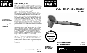 Manual de uso Homedics HHP-230 Masajeador