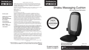 Manual de uso Homedics MCS-100 Masajeador