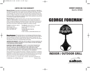 Handleiding George Foreman GIPOD200 Barbecue